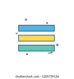 Menu icon design vector 