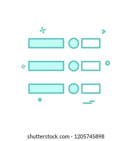 Menu icon design vector