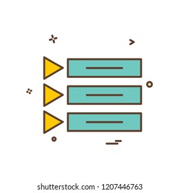 Menu icon design vector