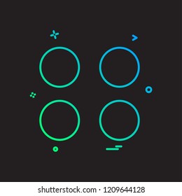 menu icon design vector
