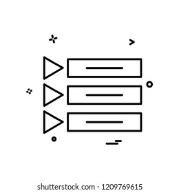 Menu icon design vector