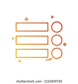 Menu icon design vector