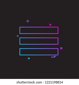 Menu icon design vector 