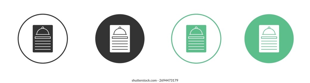 Icono de menú para diseño y Web.