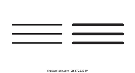 Icono de menú. Vectores de gráficos doodle