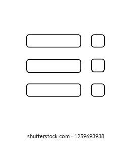 menu icon. Element of web for mobile concept and web apps icon. Thin line icon for website design and development, app development