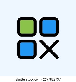 Menu icon in filled line style about user interface, use for website mobile app presentation