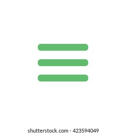 Menu icon. Flat design.