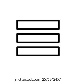 Menu icon Flat fill set collection