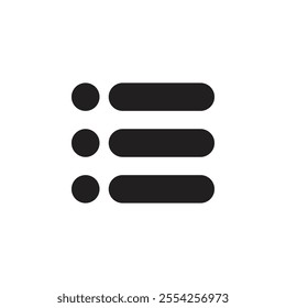 Menu icon Flat line illustration