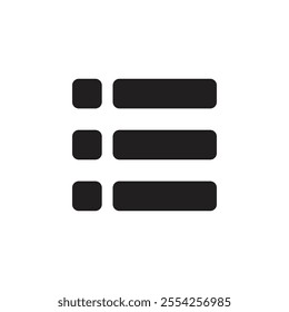 Menu icon Flat line illustration
