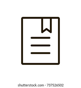 Menu icon flat icon. Single high quality outline symbol of info for web design or mobile app. Thin line signs of list for design logo, visit card, etc. Outline logo of navigation