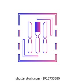 Menu icon. Food menu icon. Restaurant food menu, food price list, lunch, dinner, breakfast food item list icon. Restaurant menu icon.