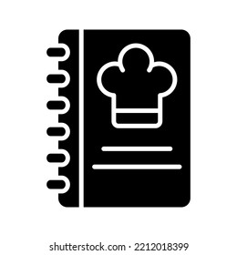 Icono de menú. Señal del menú de comida. ilustración vectorial