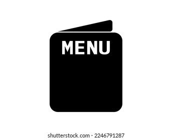 Menu icon. Food menu vector, restaurant concept isolated on white background