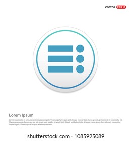 menu icon Hexa White Background icon template