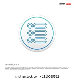 menu icon Hexa White Background icon template - Free vector icon