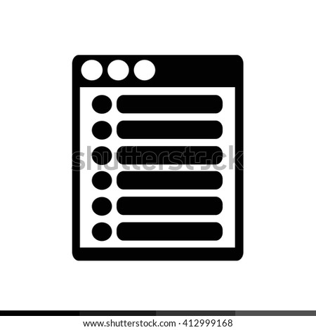 Menu icon illustration design