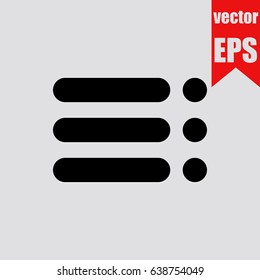 Menu icon infographic isolated in flat style.Vector illustration.