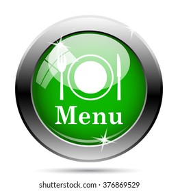 Menu icon. Internet button on white background. EPS10 vector.