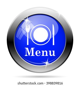 Menu icon. Internet button on white background. EPS10 vector
