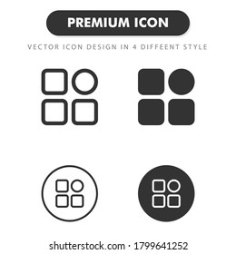 menu icon isolated on white background. for your web site design, logo, app, UI. Vector graphics illustration and editable stroke. EPS 10.