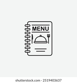Menu icon isolated on white background