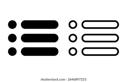 ícone Menu. Ilustração de vetor ausente.