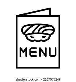 Menu Icon. Line Art Style Design Isolated On White Background