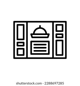 menu icon with line style