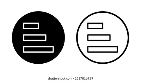 Menu icon logo design. web menu sign and symbol. hamburger menu symbol