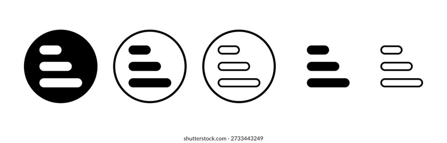 Diseño del logotipo del icono del menú. símbolo y símbolo del menú del Web. símbolo del menú de la hamburguesa