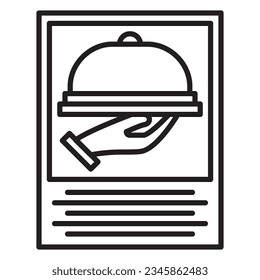 Menu icon or logo illustration black style