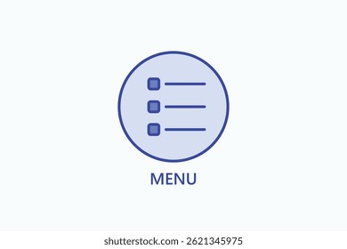 Ícone De Menu Ou Ilustração Isolada De Logotipo