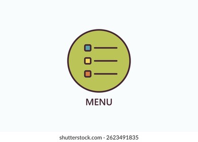 Ícone De Menu Ou Ilustração Isolada De Logotipo