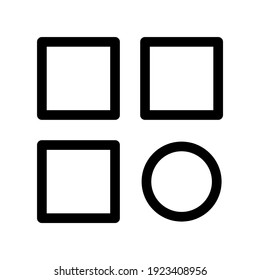 icono de menú o logotipo símbolo de signo aislado ilustración vectorial - iconos vectoriales de estilo negro de alta calidad
