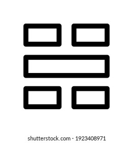 menu icon or logo isolated sign symbol vector illustration - high quality black style vector icons
