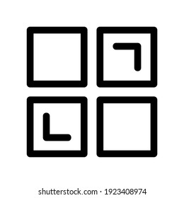 Symbol oder Logo einzeln auf Zeichen, Vektorgrafik - hochwertige Vektorsymbole mit schwarzem Hintergrund
