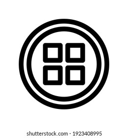 icono de menú o logotipo símbolo de signo aislado ilustración vectorial - iconos vectoriales de estilo negro de alta calidad
