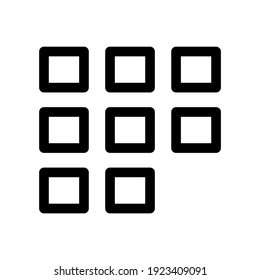 menu icon or logo isolated sign symbol vector illustration - high quality black style vector icons
