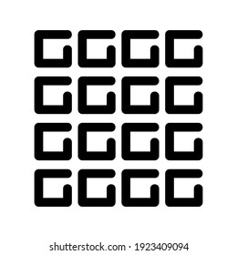 icono de menú o logotipo símbolo de signo aislado ilustración vectorial - iconos vectoriales de estilo negro de alta calidad
