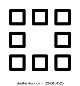 menu icon or logo isolated sign symbol vector illustration - high quality black style vector icons

