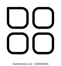menu icon or logo isolated sign symbol vector illustration - high quality black style vector icons

