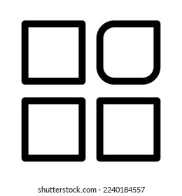 menu icon or logo isolated sign symbol vector illustration - high quality black style vector icons
