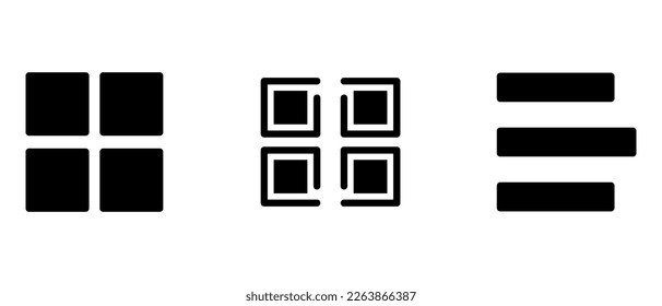menu icon or logo isolated sign symbol vector illustration - high quality black style vector icons