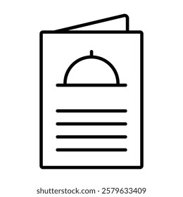 Menu icon logo sign set vector outline