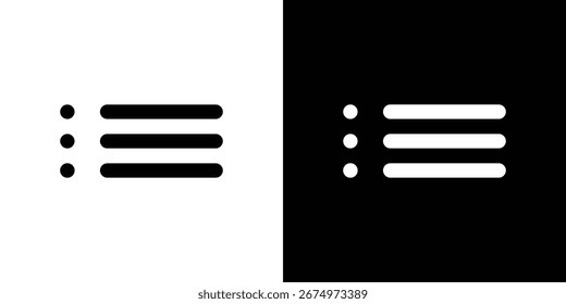 Logotipo del icono del menú. símbolos gráficos simples