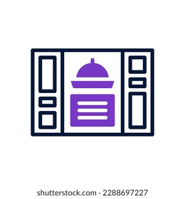 menu icon with mix line and solid style
