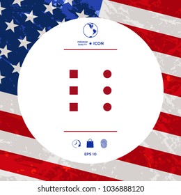 Menu icon for mobile apps and websites