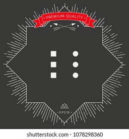 Menu icon for mobile apps and websites